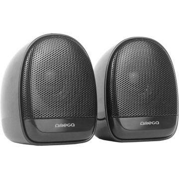 omega Boxa Omega GG163, 2.0, 6W, RMS,  USB 3.5 mm Audio, Negru