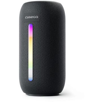 omega Boxa Portabila Omega OGQ156, Bluetooth, 10 W RMS, RGB, Negru