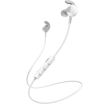 Philips Casti Audio In-Ear Philips, TAE4205WT/00, Bluetooth, Autonomie 10h, Alb