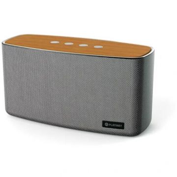 Platinet Boxa stereo portabila, Platinet DENO, 30 W, 30 W, Cu fir si fara fir, 10 m, Gri Lemn