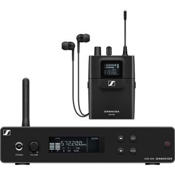 Sennheiser Sistem wireless monitorizare in‑ear stereo UHFSennheiser XSW IEM SET (A), 476-500 MHz, Negru