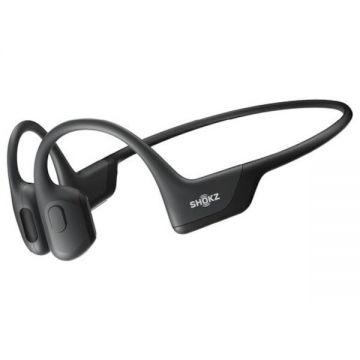 Shokz Casti alergare wireless Shokz OpenRun Pro 2, Bluetooth, Conductie osoasa, Autonomie 12 ore, Negru