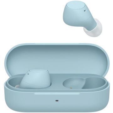 Sony Casti In-Ear Sony WF-C510L, True Wireless, Conexiune multipunct, Incarcare rapida, Mod Ambient Sound, Microfon, Bluetooth, IPX4, Autonomie 11 ore, Albastru