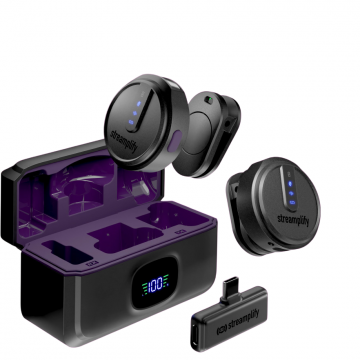 streamplify Microfon Wireless Streamplify MIC GO, USB-C, SPML-MG1C051.11, Negru