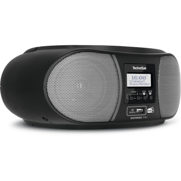 TechniSat Radio cu ceas, TechniSat, DIGITRADIO 1990, DAB + si FM, Bluetooth, CD drive, 3.6 W, Negru (0000/3952)