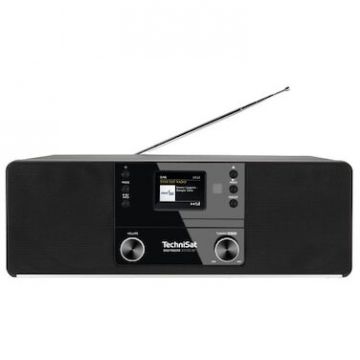 TechniSat Radio cu ceas, TechniSat, DIGITRADIO 370 CD BT, DAB +, FM, CD drive, USB, Telecomanda, 10 W, Negru
