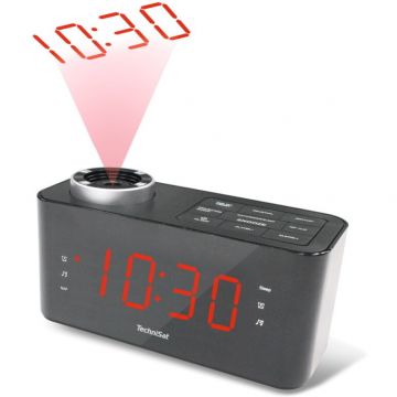 TechniSat Radio cu ceassi proiector TechniSat Digiclock 3, Negru