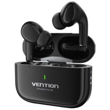 Vention Casti TWS Vention Echo Lite E11,  Bluetooth 5.4, Negru