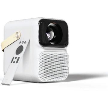 Xiaomi Videoproiector portabil Xiaomi Wanbo T6 MAX, 650 ANSI Lumeni, 1080 pixeli, Wireless, Android, Alb