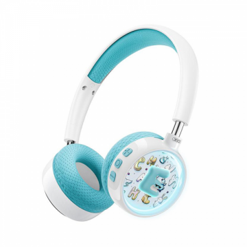 XO&nbsp;Design Casti Stereo Wireless XO Design BE57 Cartoon Kids, Bluetooth, A2DP, Albastru
