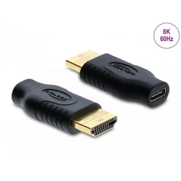 Adaptor USB Type C la HDMI (DP Alt Mode) M-T 8K60Hz cu HDR/HDCP, Delock 61076