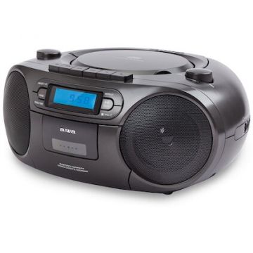 AIWA Microsistem audio Aiwa BBTC-550 Boombox, Bluetooth, CD, Caseta, Negru