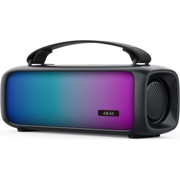 Akai Boxa portabila ABTS-08, 8W, Bluetooth 5.1, FM Radio, RGB, Black