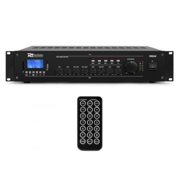 Amplificator Power Dynamics PRM240, 100V, 5 canale, 4 zone de 240W, Bluetooth, MP3