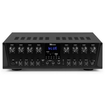 Amplificator Power Dynamics Pv280BT, 8 zone, 800W, Bluetooth, MP3, Jack 6.3mm, USB, RCA