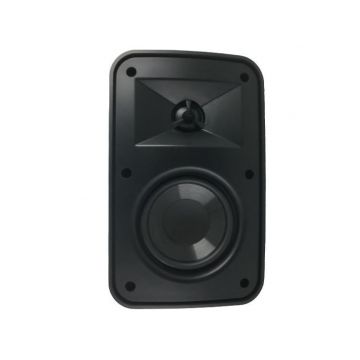 Boxa PA de perete, de exterior, cu alimentare, RMS 20W, 4 inch, 8 ohm, negru, IP66, PEAS WS-620