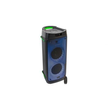 Boxa portabila 300W, 2x 6.5 inch/ 16cm, 4ohm, Ibiza Sound PHANTOM, Bluetooth, USB, microSD, AUX, LED, telecomanda 2x AAA