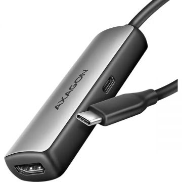 Cablu video AXAGON RVC-HI8KPD USB-C Male - HDMI Female, PD 100W, Black
