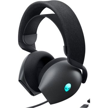 Dell Casti Gaming Wireless Dell Alienware AW725H, Bluetooth, RGB, raza actiune 30 m, Negru