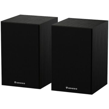 Genesis Boxe Genesis Arsen 302BT 2.0, putere RMS 10W x 2, frecventa raspuns 60 - 20000 Hz, material MDF, negru