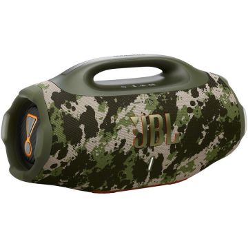 JBL Boxa portabila JBL Boombox 4, 210W, Pro Sound, IP68, Auracast, Baterie detasabila, Autonomie 34 ore, Camuflaj