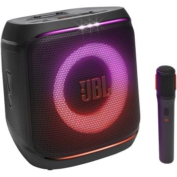 JBL Boxa portabila JBL Partybox Encore 2, 100W, Bluetooth, Microfon wireless, Autonomie 15 ore, Auracast, IPX4, Negru