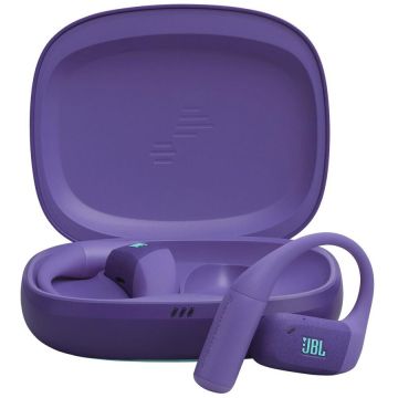JBL Casti alergare Open-ear JBL Endurance Zone, True Wireless, IP68, 4 microfoane, Redare pana la 32 ore, Bluetooth 5.3, Violet