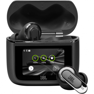JBL Casti In-Ear JBL Tour Pro 3, True Wireless, Bluetooth, True ANC, Smart Case, Spatial Sound, Autonomie 44 ore, Negru