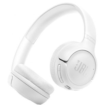 JBL Casti On-Ear JBL Tune 530BT, Wireless, Bluetooth 6.0, 2 microfoane, Multipoint, Autonomie 76 ore, Alb