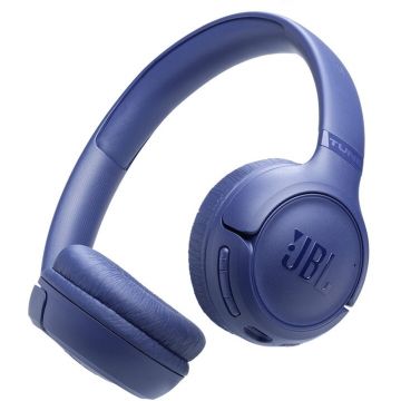 JBL Casti On-Ear JBL Tune 530BT, Wireless, Bluetooth 6.0, 2 microfoane, Multipoint, Autonomie 76 ore, Albastru