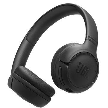 JBL Casti On-Ear JBL Tune 530BT, Wireless, Bluetooth 6.0, 2 microfoane, Multipoint, Autonomie 76 ore, Negru