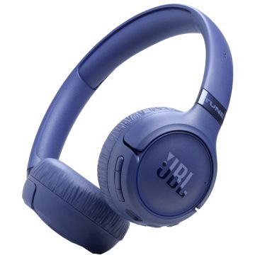 JBL Casti on-ear JBL Tune 680NC, cu anularea zgomotului, Wireless, Bluetooth 6.0, 76 ore autonomie, Albastru