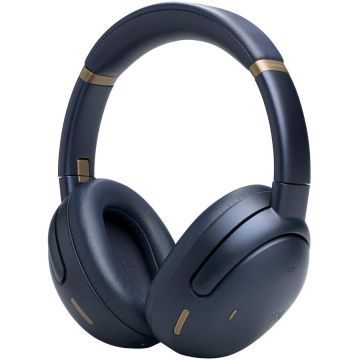 JBL Casti Over-Ear JBL Tour One M3, Wireless, Bluetooth, ANC, Hi-Res, Multipoint, Spatial 360 Sound, Autonomie 70 ore, Albastru