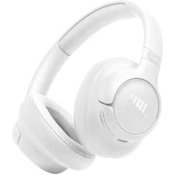 JBL Casti over-ear JBL Tune 730BT, Pure Bass Sound, Bluetooth 6.0, Conectare Multi-Point, Redare pana la 76 h, Alb