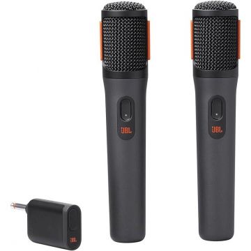 JBL Set 2 microfoane JBL Partybox Wireless Mic, Negru, JBLPBWIRELESSMIC