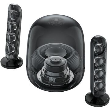 JBL Sistem audio 2.1 Harman Kardon Soundsticks 5, 190W, Bluetooth, HDMI ARC, Auracast, Negru, HKSOUNDSTK5WEP