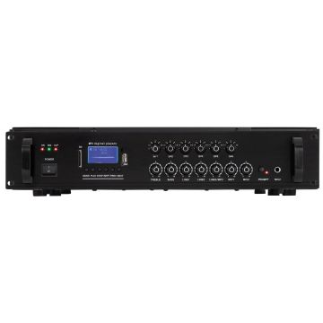 Mixer amplificator Public Adress 120W 6 zone cu FM si BT, MPA120BT