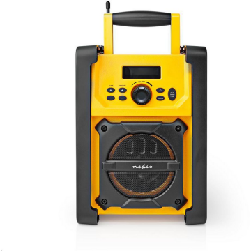 Nedis Radio FM, Nedis, Plastic, Negru/Galben (RDFM3100YW)