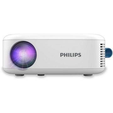 Philips Proiector Philips NeoPix 113, HD ready 1280x720, 100 ANSI lumeni 3000:1, Wi-Fi, Alb