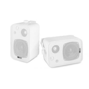 Set 2 boxe 100V/8ohm, 10W, 4inch, Power Dynamics BV40W, utilizare interior, alb