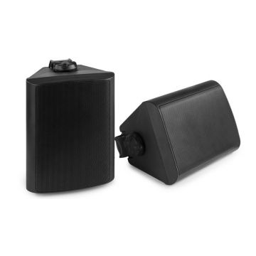 Set 2 boxe, 45W RMS, 8ohm, IPX5, interior/exterior, negru, Power Dynamics BGO65-BL