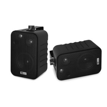Set boxe 100V/ 8ohm, 4inch, RMS 10W, 87dB, Power Dynamics BV40B, interior, negru