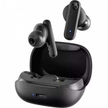 Skullcandy Casti In-Ear Skullcandy Smokin' Buds, True Wireless, Bluetooth, Autonomie 20 ore, IPX4, Negru