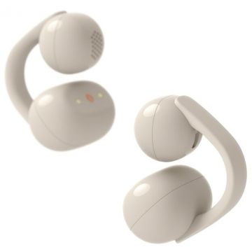 Sony Casti Open-Ear Sony LinkBuds Clip WF-LC900C, True Wireless, Bluetooth, Fast Pair, IPX4, AI Voice Assist, Tap Control, 3 Moduri de Ascultare, Autonomie 37 ore, iOS si Android, Gri-Bej