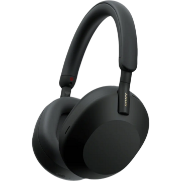 Sony Casti Over Ear Sony WH1000XM5SAB, Wireless, Noise Cancelling, Bluetooth, Senzor Touch Volum, Negru