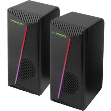 Boxe EGS106  2.0 LED  6W Negru