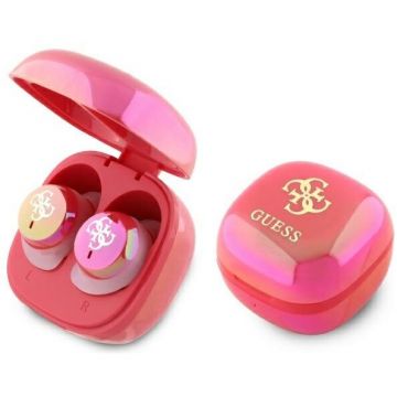 Casti 4G Printed Logo Bluetooth 5.3 250mAh Autonomie 6h USB-C Fucsia