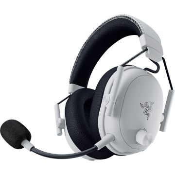 Casti BlackShark V3 Pro, gaming headset white/black, ANC, 2.4 GHz dongle, Bluetooth, USB, 3.5 mm jack