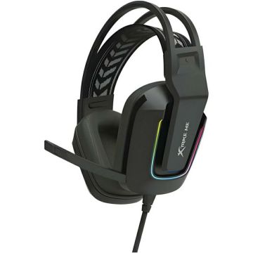 Casti GH-712, Cu fir, Drivere 50mm, Jack 3.5 mm / USB, RGB, Negru
