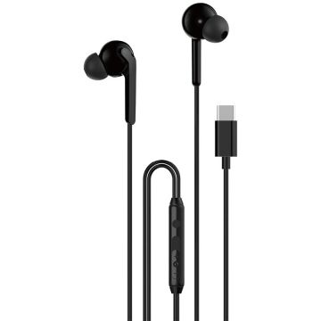 Casti In-Ear X3C Plus Control pe Fir USB-C Lungime Cablu 1.2M Negru